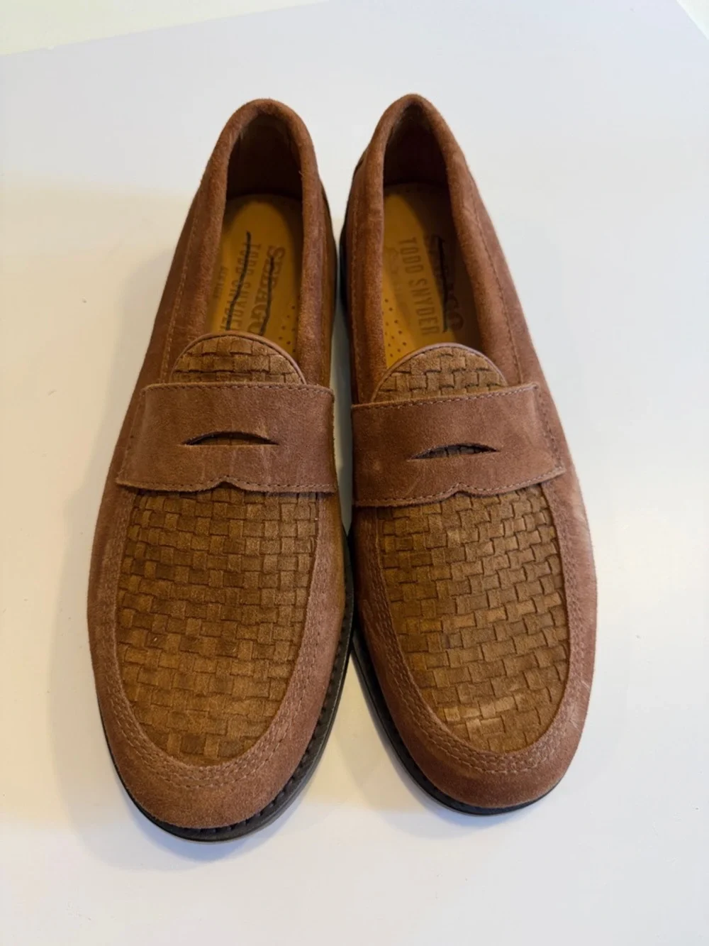 Todd Snyder X Sebago Brown Suede Woven Slip-On Loafers Sz 10.5. NWOB. Box41
